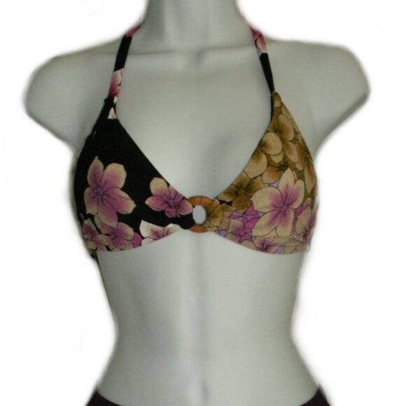 BECCA INC Purple Floral Bikini - Sz S - NEW - Picture 2 of 12